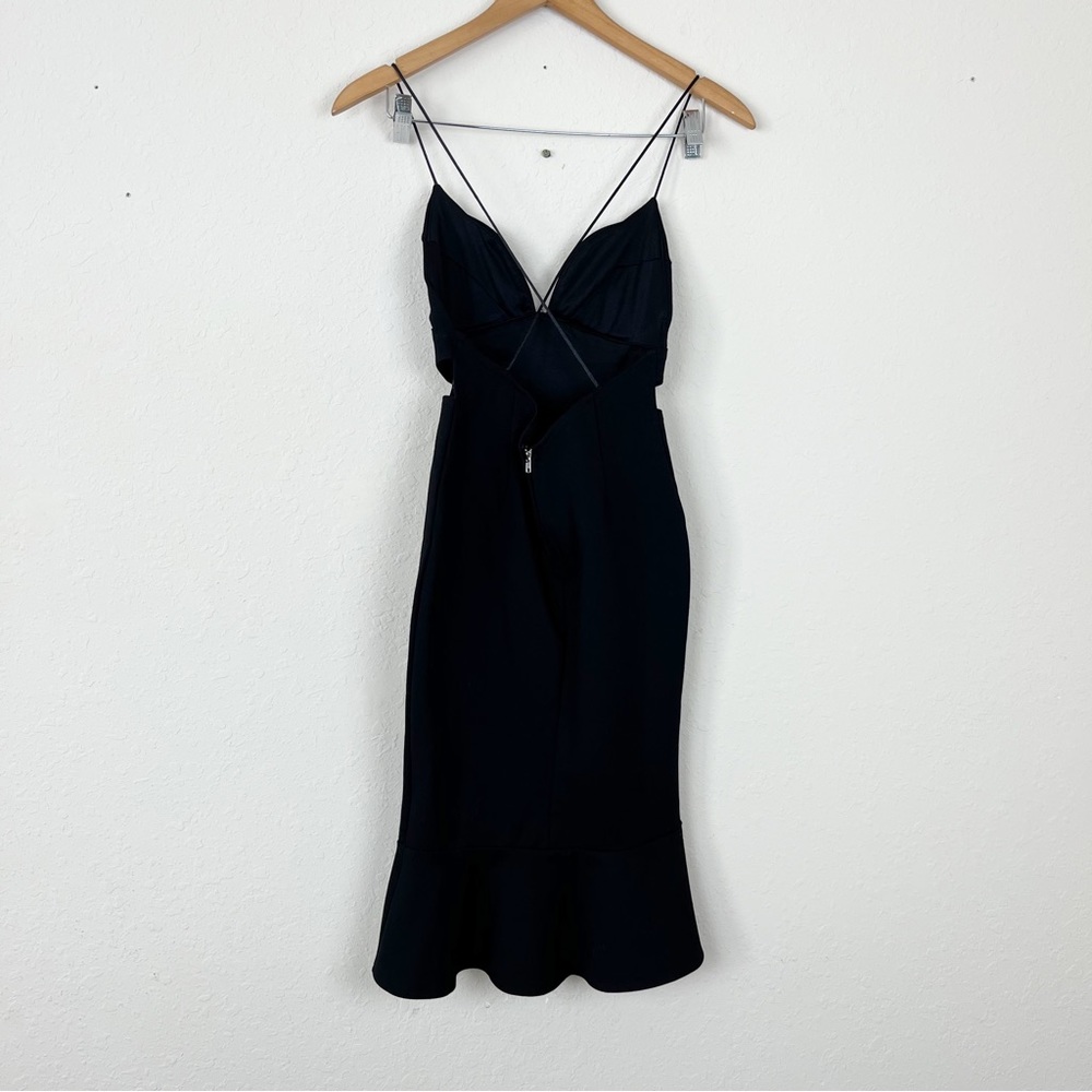 Angel Biba Black Cutout Dress Size 8 - Picture 5 of 7